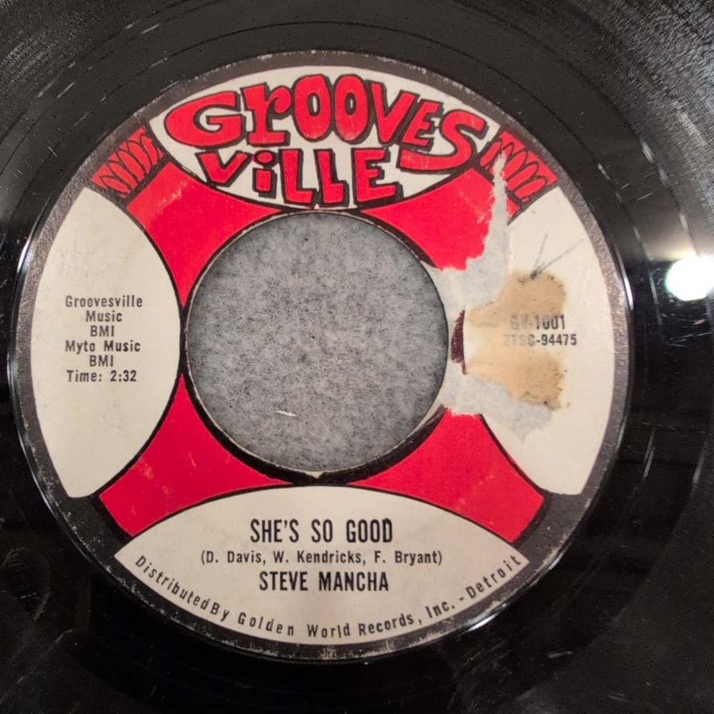 Steve Mancha You're Still In My Heart She's So Good Groovesville GV-1001 45 RPM - Picture 2 of 4